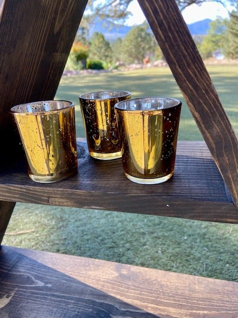 Gold Candle Holder